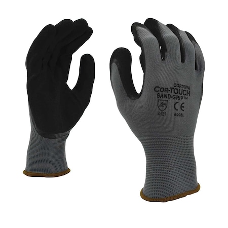 Cordova Polyester/Nitrile, Gray, XS 12 PK 6993XS